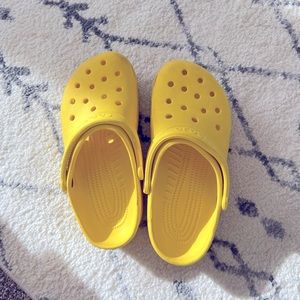 Size 8 Yellow Crocs